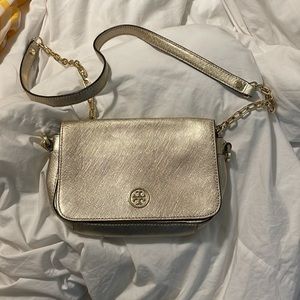 Gold Tory Burch Purse